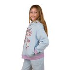 Ringers Western Girls Stardust Oversized Pullover Hoodie (325033RW) Barely Blue