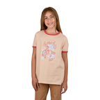 Ringers Western Girls Stardust Ringer S/S Tee (325008RW) Light Peach