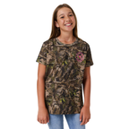 Ringers Western Girls Youth Find Me Camo S/S Tee (425112RW) Camo/Pink