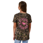 Ringers Western Girls Youth Find Me Camo S/S Tee (425112RW) Camo/Pink