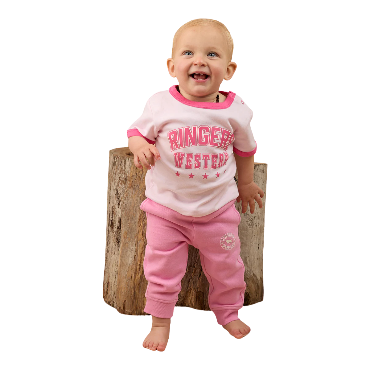 Ringers Western Infants Bambino Ringer S/S Tee (525025RW) Pink