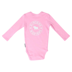 Ringers Western Infants Lil' Rascal Signature Bull L/S Romper (525003RW) Pink/White