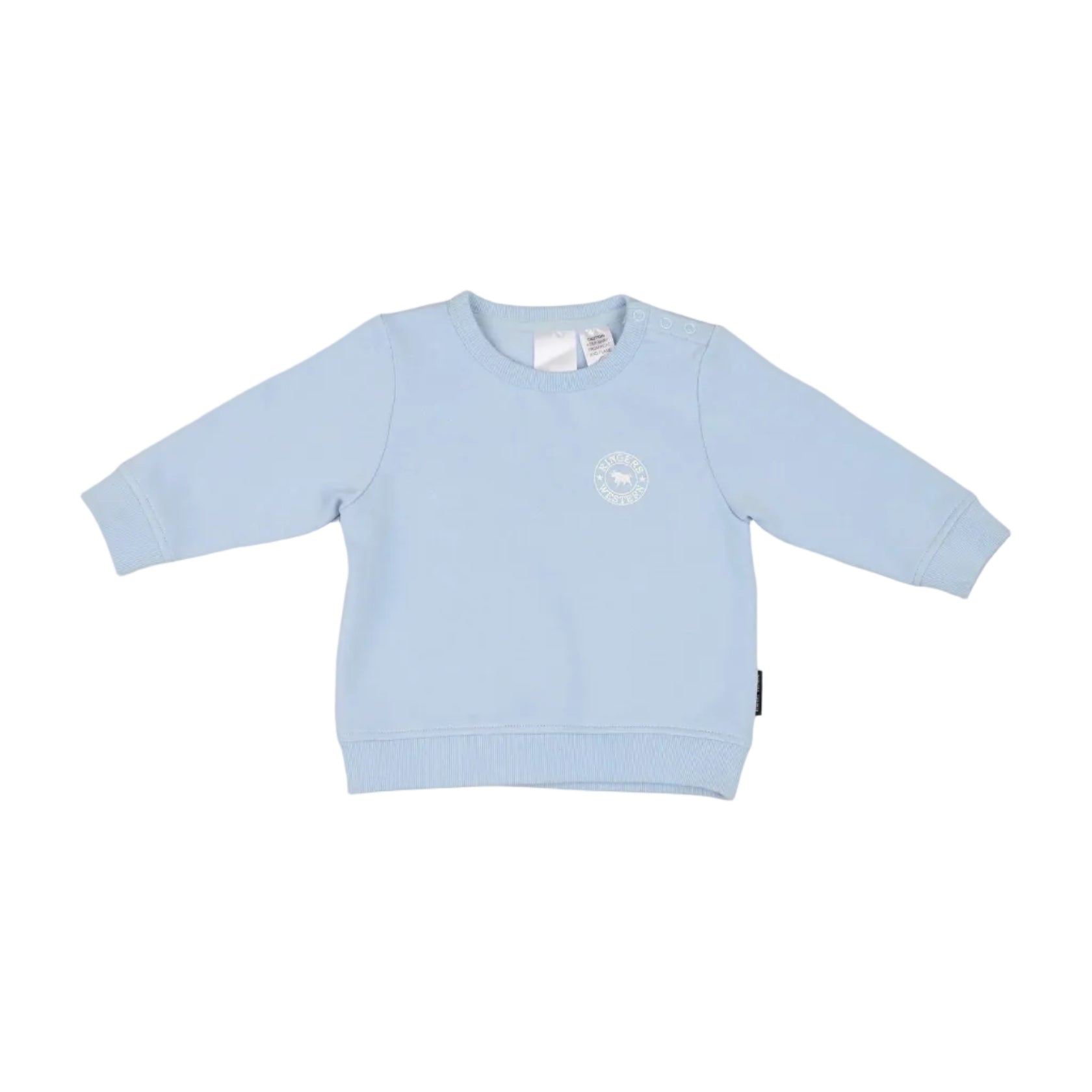 Ringers Western Infants Mini Ringer Signature Bull Fleece Pullover Jumper (525001RW) Blue/White