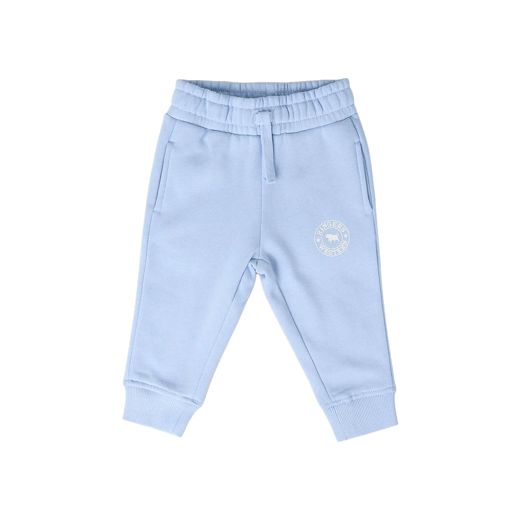 Ringers Western Infants Mini Ringer Signature Bull Fleece Trackpants (525002RW) Blue/White