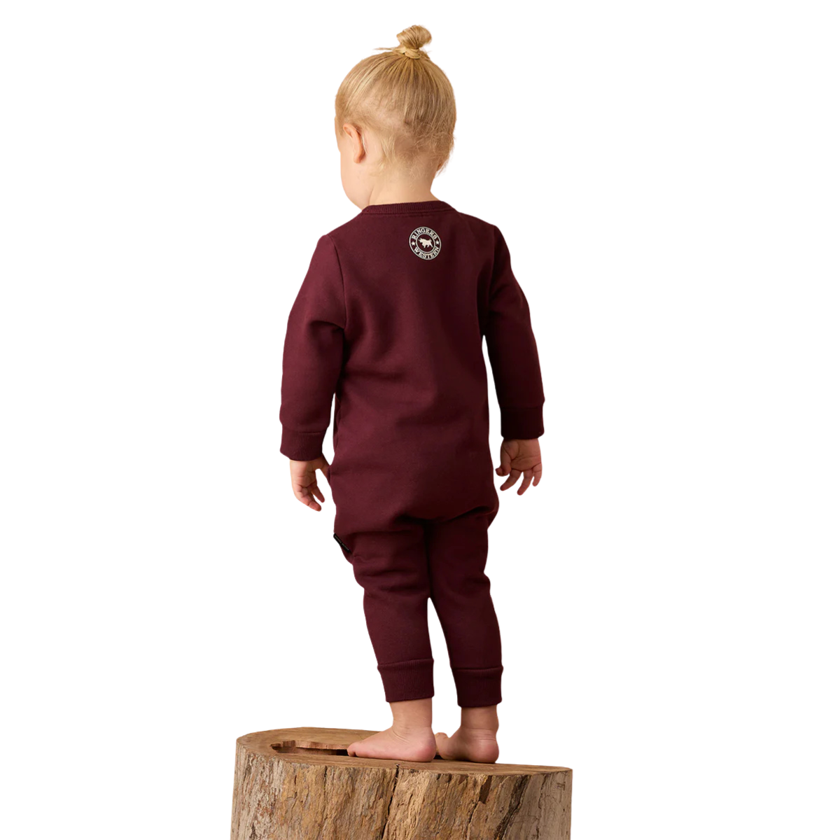 Ringers Western Infants Moto Fleece L/S Zip Onesie (525018RW) Burgundy