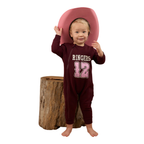 Ringers Western Infants Moto Fleece L/S Zip Onesie (525018RW) Burgundy