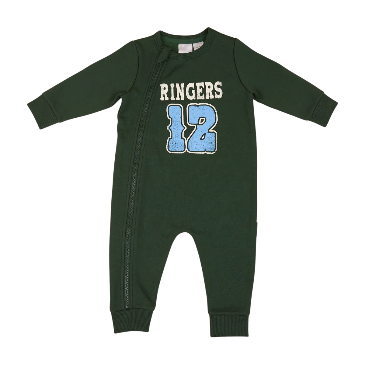 Ringers Western Infants Moto Fleece L/S Zip Onesie (525018RW) Pine