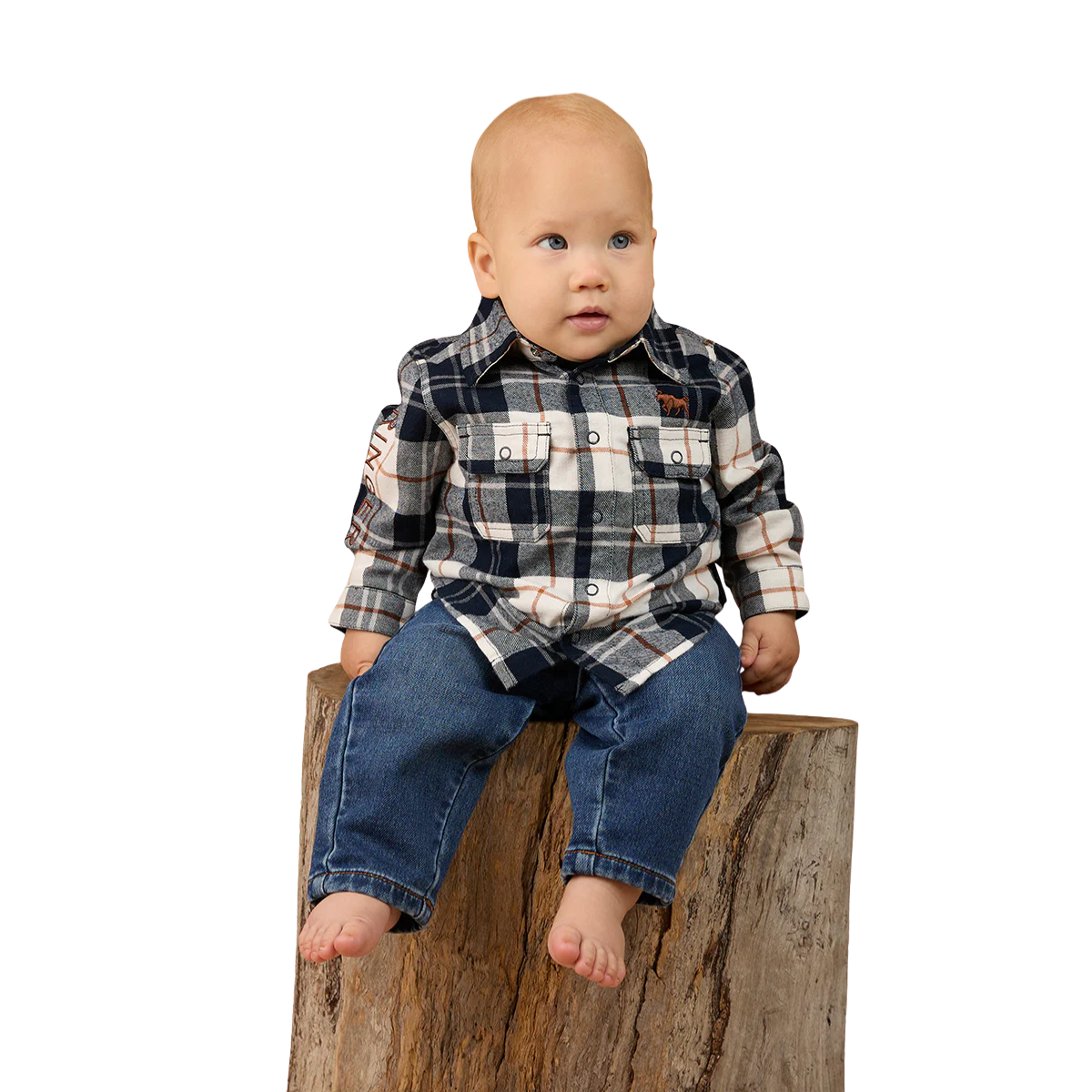 Ringers Western Infants Rusty Denim Pull On Jeans (525021RW) Classic Blue