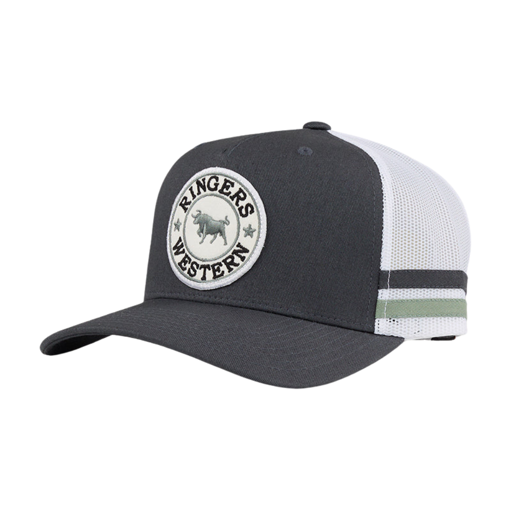 Ringers Western  McCoy Trucker Cap  (722038RW)  Charcoal/Leaf