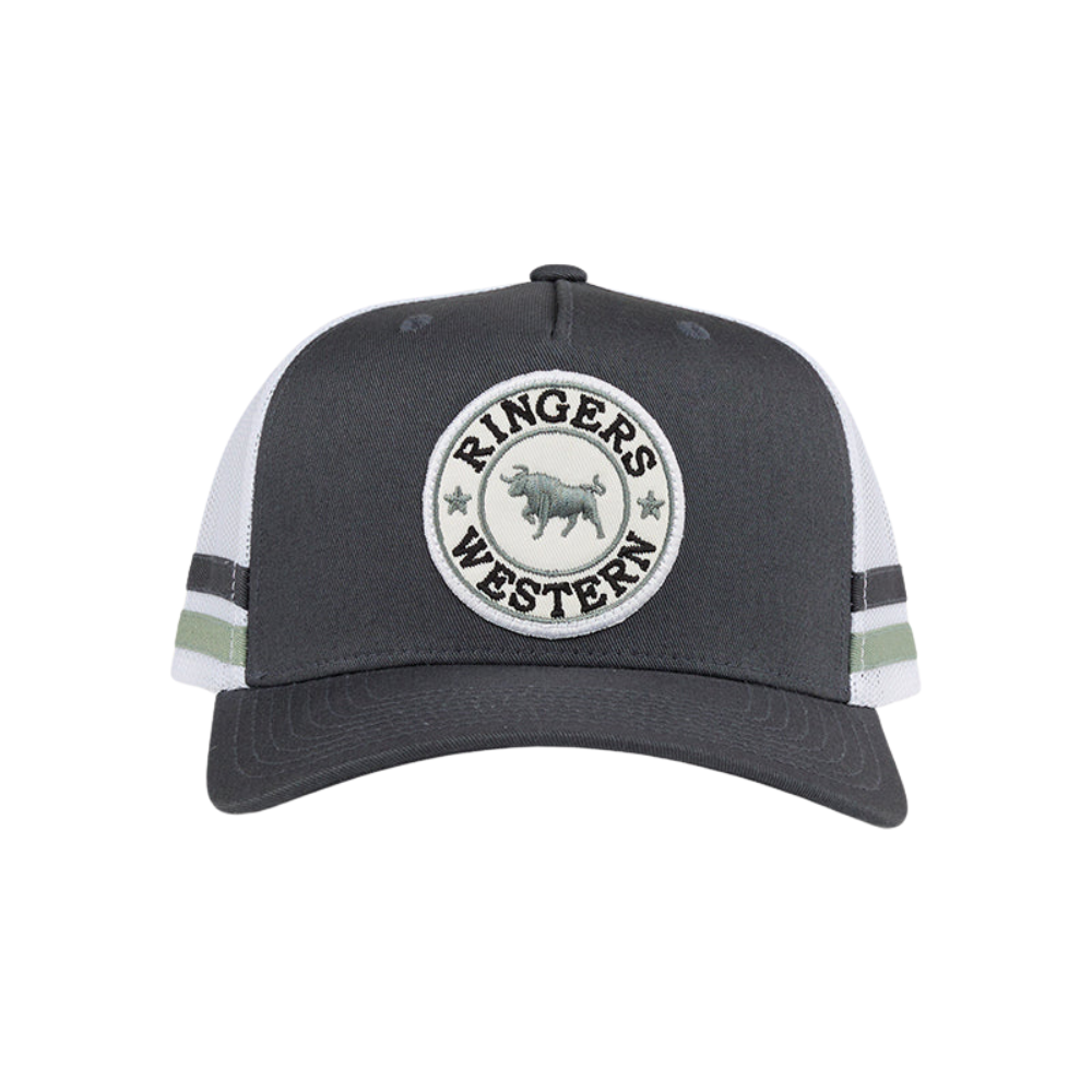 Ringers Western  McCoy Trucker Cap  (722038RW)  Charcoal/Leaf