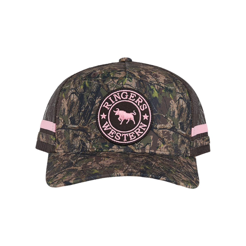 Ringers Western  Mccoy Trucker Cap  (425058RW)  Camo/Pastel Pink