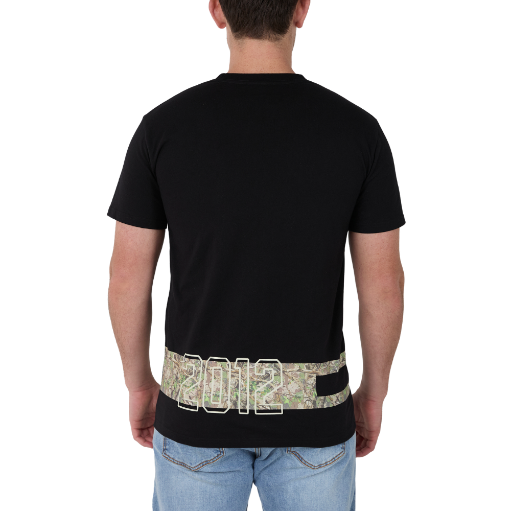 Ringers Western Mens Backcountry Stripe Loose Fit S/S Tee  (125212RW)  Black
