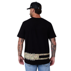Ringers Western Mens Backcountry Stripe Loose Fit S/S Tee (125212RW) Black