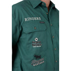 Ringers Western Mens Barrelman Full Button L/S Work Shirt (125035RW) Pine Side
