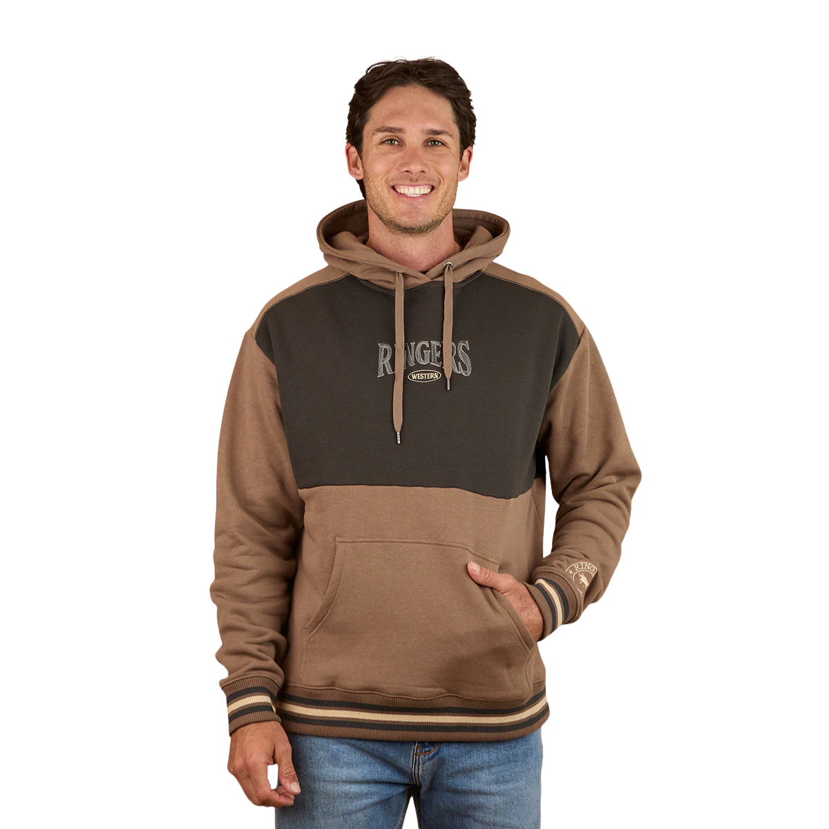 Ringers Western Mens Barrow Creek Pullover Hoodie (125010RW) Mushroom