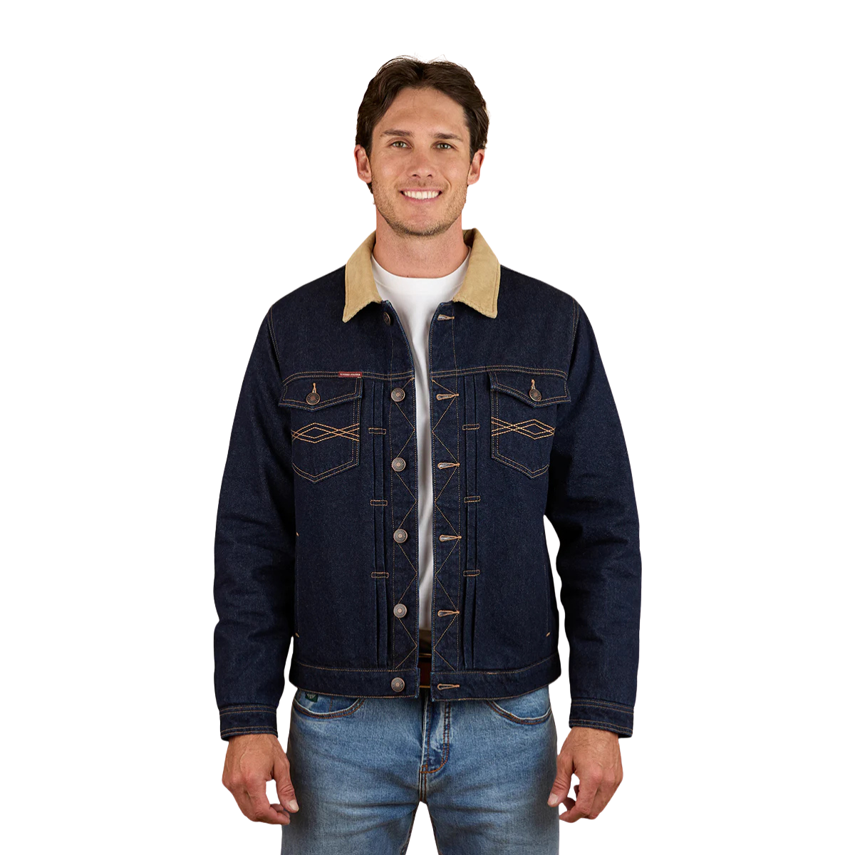 Ringers Western Mens Devonport Denim Trucker Jacket (125016RW) Raw Denim