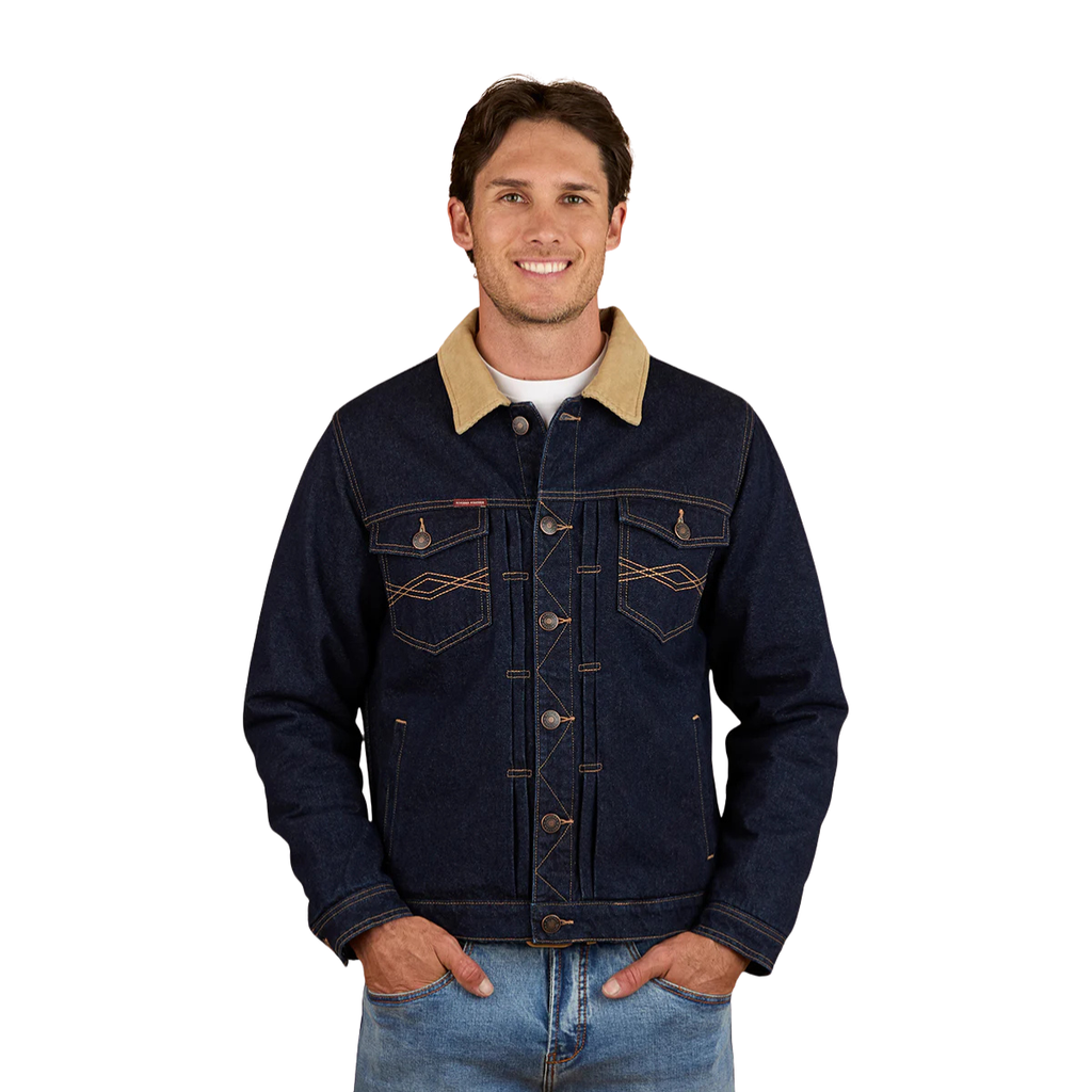 Ringers Western Mens Devonport Denim Trucker Jacket (125016RW) Raw Denim