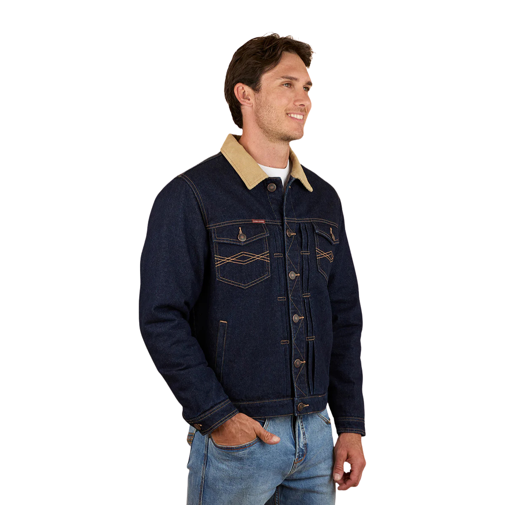 Ringers Western Mens Devonport Denim Trucker Jacket (125016RW) Raw Denim