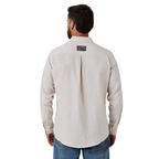 Ringers Western Mens Fieldstone L/S Linen Shirt (125173RW)  Sand