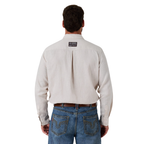 Ringers Western Mens Fieldstone L/S Linen Shirt (125173RW)  Sand