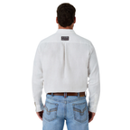 Ringers Western Mens Fieldstone L/S Linen Shirt (125173RW)  White