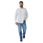 Ringers Western Mens Fieldstone L/S Linen Shirt (125173RW)  White