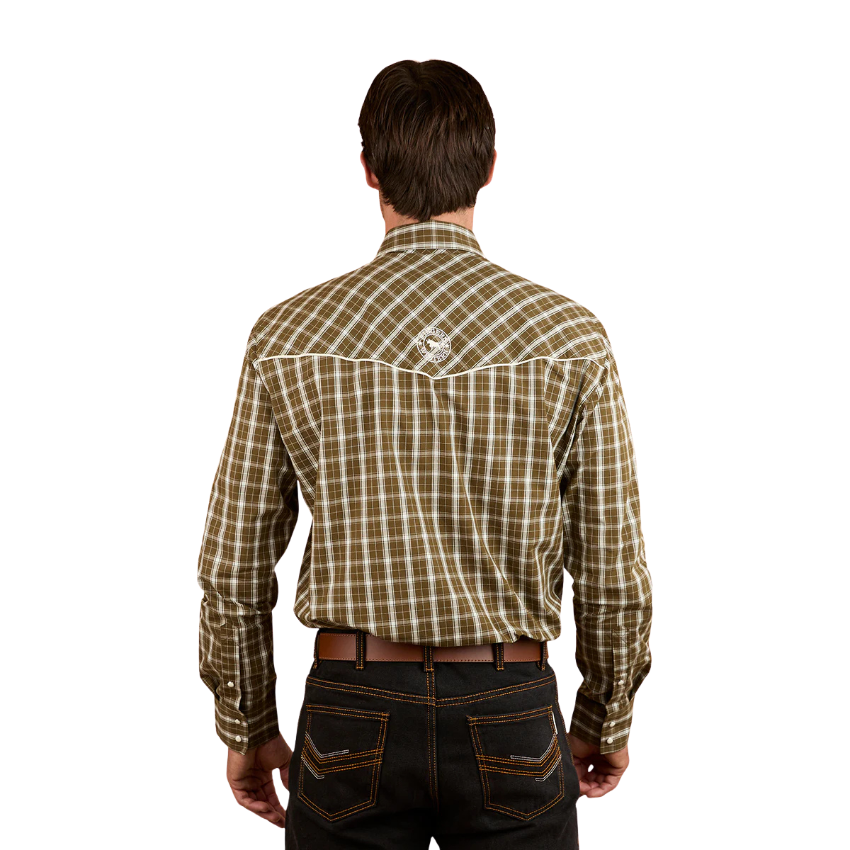Ringers Western Mens Greenhide L/S Western Shirt (125047RW) Olive