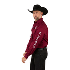 Ringers Western Mens Hawkeye Full Button L/S Work Shirt  (118110002) Burgundy
