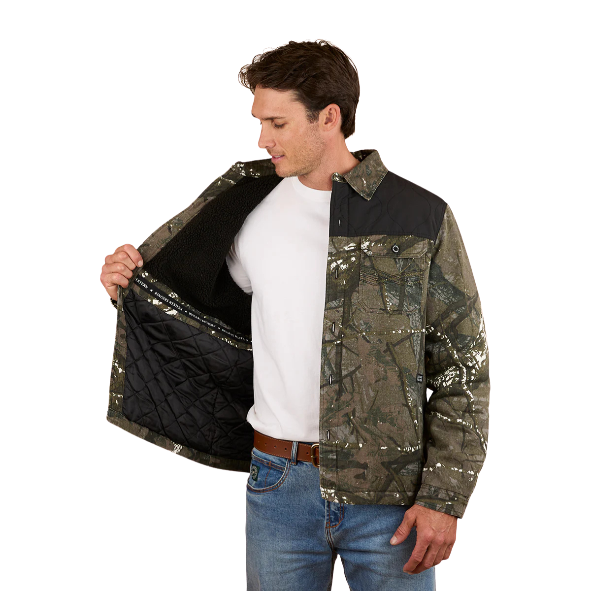 Ringers Western Mens Highfields Jacket (125015RW) Black Camo