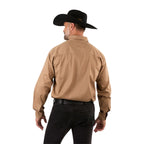 Ringers Western Mens King River Half Button L/S Work Shirt (171110002) Clay