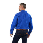 Ringers Western Mens King River Half Button Work Shirt (171110002) Royal