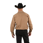 Ringers Western Mens King River Full Button L/S Work Shirt (171110001) Clay
