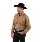Ringers Western Mens King River Full Button L/S Work Shirt (171110001) Clay