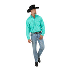 Ringers Western Mens King River Full Button L/S Work Shirt (171110001) Mint