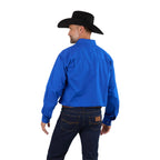 Ringers Western Mens King River Full Button L/S Work Shirt (171110001) Royal