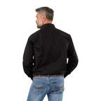 Ringers Western Mens King River L/S Half Button Workshirt (171110002) Black