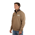 Ringers Western Mens Lachlan 1/4 Zip Jumper (125011RW) Mushroom
