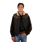 Ringers Western Mens McKinlay Puffer Vest (124058RW) Military Green/Black