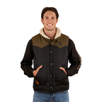 Ringers Western Mens McKinlay Puffer Vest (124058RW) Military Green/Black
