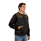 Ringers Western Mens McKinlay Puffer Vest (124058RW) Military Green/Black