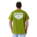Ringers Western Mens New Squadron S/S Loose Fit Tee  (126070RW) Lime/Bright White