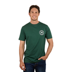 Ringers Western Mens Signature Bull Classic S/S Tee (120004RW) Pine Green with White Print