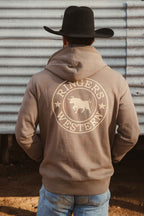 Ringers Western Mens Signature Bull Pullover Hoodie (123050RW) Mushroom