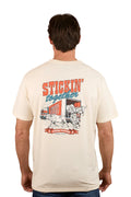 Ringers Western Mens Stickin Together Loose Fit S/S Tee (125039RW) Off White