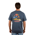Ringers Western Mens Ute Flag Loose Fit S/S Tee (125031RW) Washed Navy