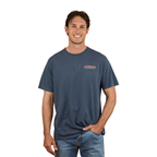 Ringers Western Mens Ute Flag Loose Fit S/S Tee (125031RW) Washed Navy