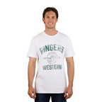 Ringers Western Mens Western State Stock Fit S/S Tee (125041RW) White