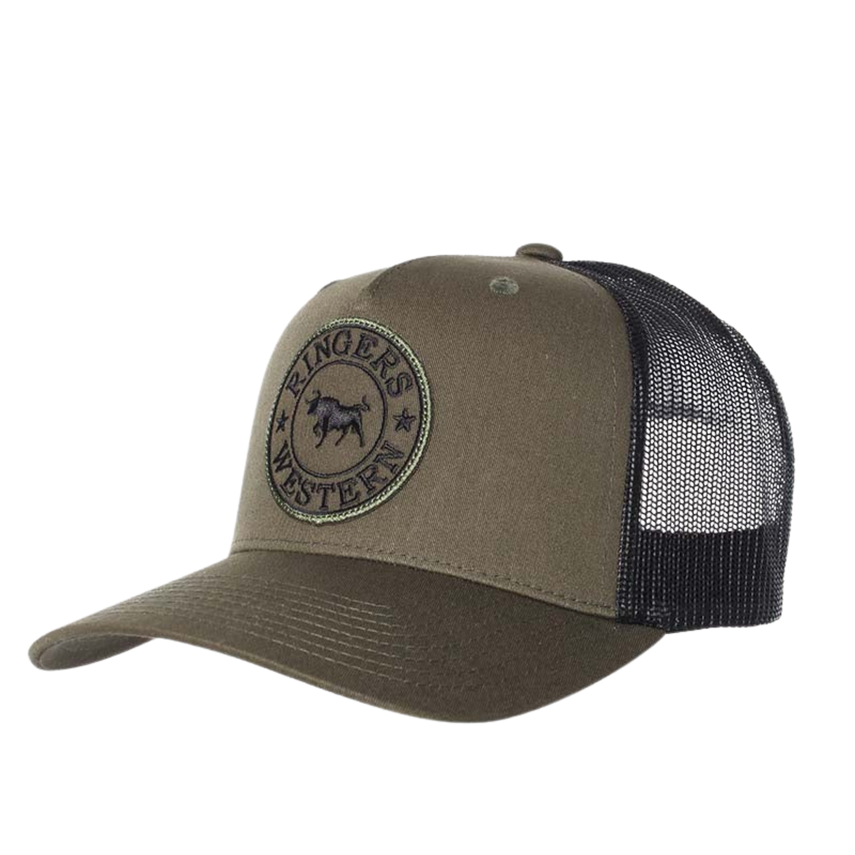 Ringers Western Signature Bull Trucker Cap (171120006) Army/Black