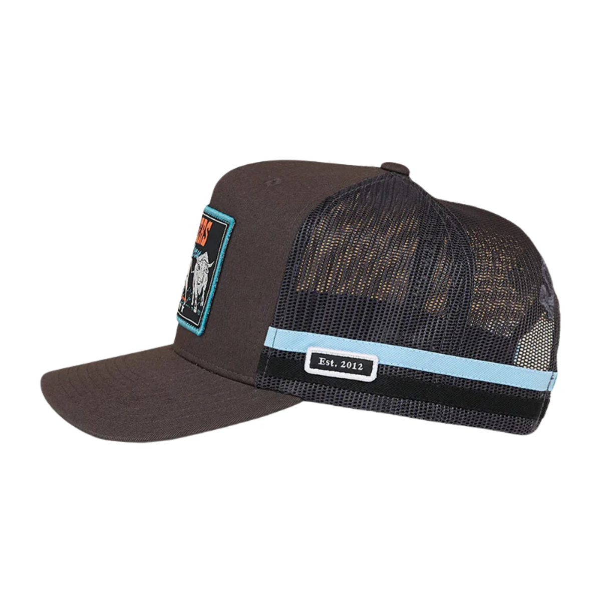 Ringers Western Stickin Together Deep Fit Trucker Cap (425047RW) Charcoal/Blue