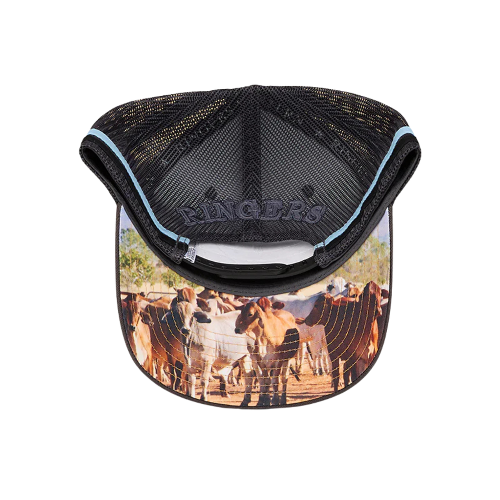 Ringers Western Stickin Together Deep Fit Trucker Cap (425047RW) Charcoal/Blue